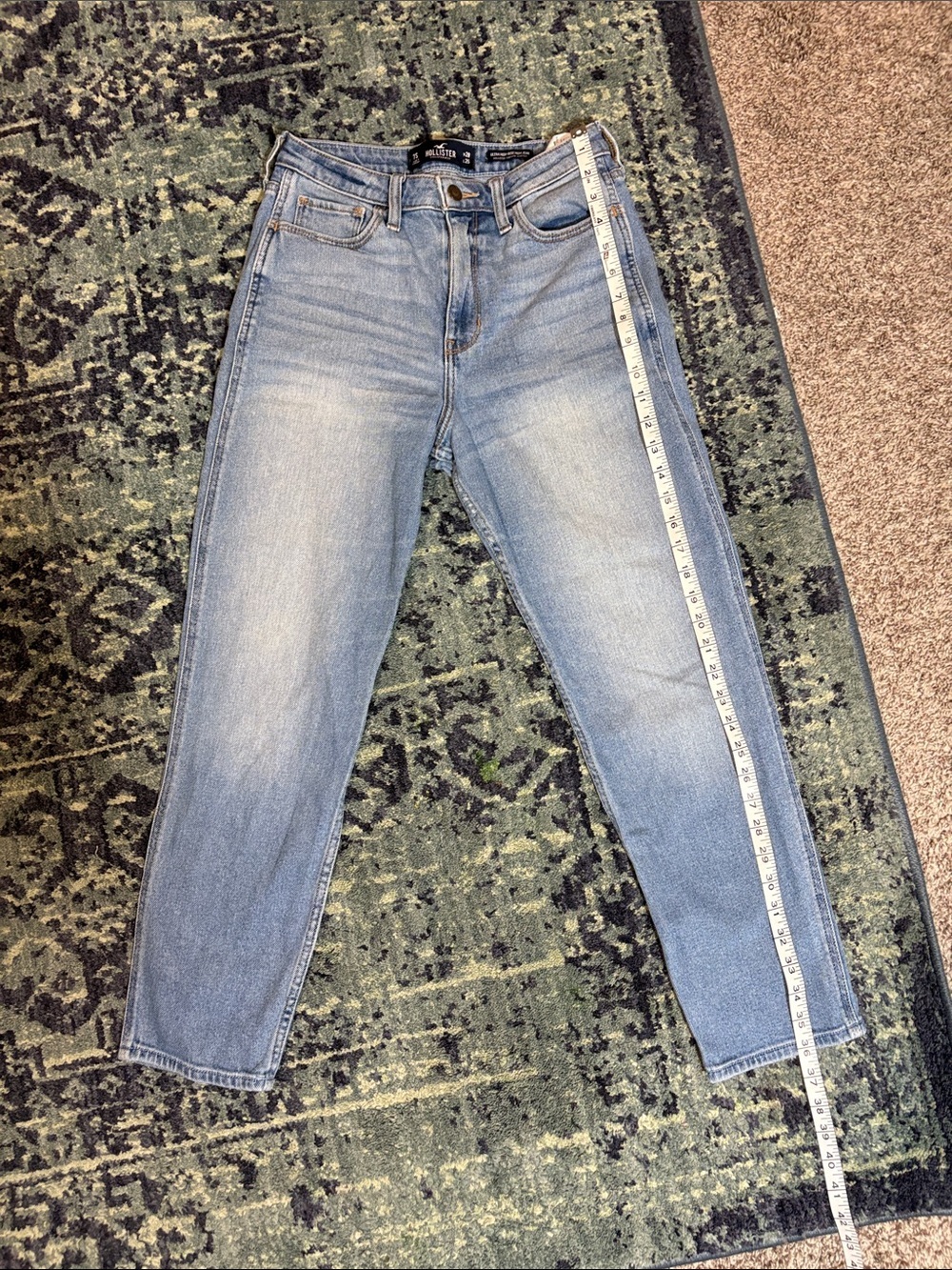 Hollister Faded Light Wash Straight-Leg Jeans